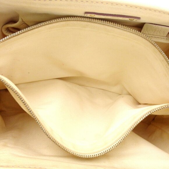 CELINE Tote Bag Macadam Beige Canvas ?~ Leather Authentic - Picture 5 of 8